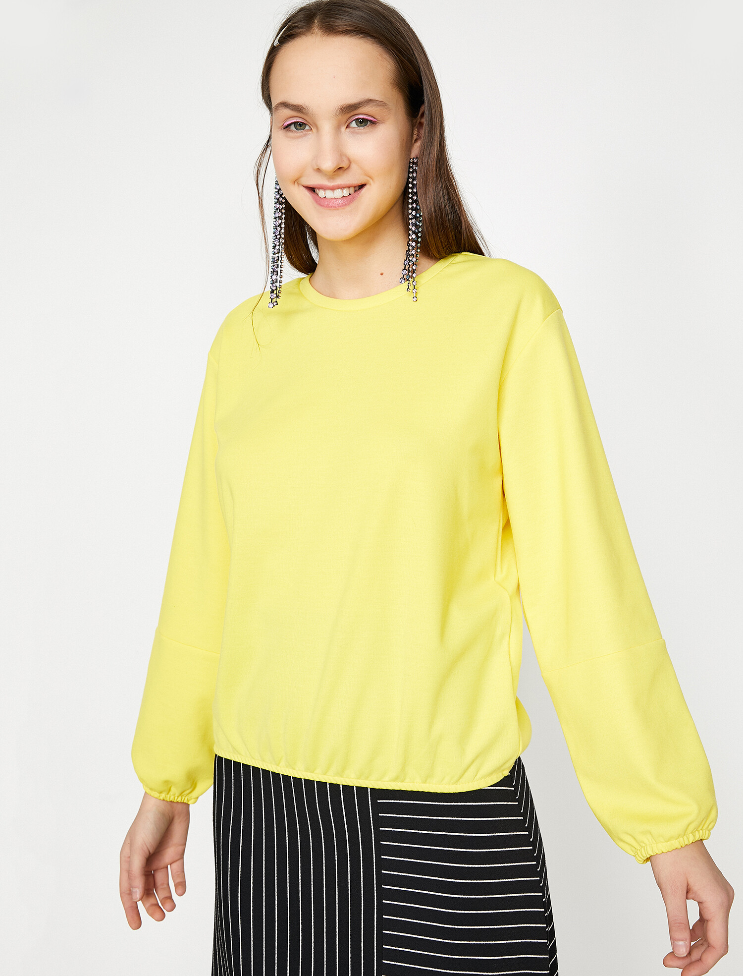 

Свитшот Koton 9KAL11596JK-168 XL Yellow