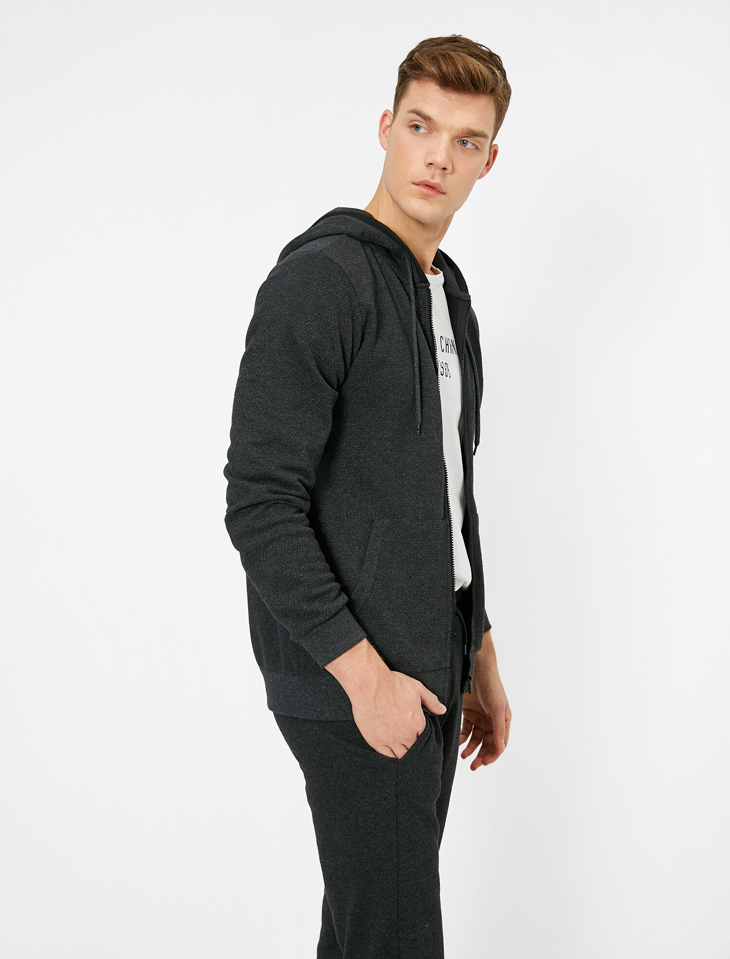 

Спортивная кофта Koton 0YAM71088LK-045 S Antracite