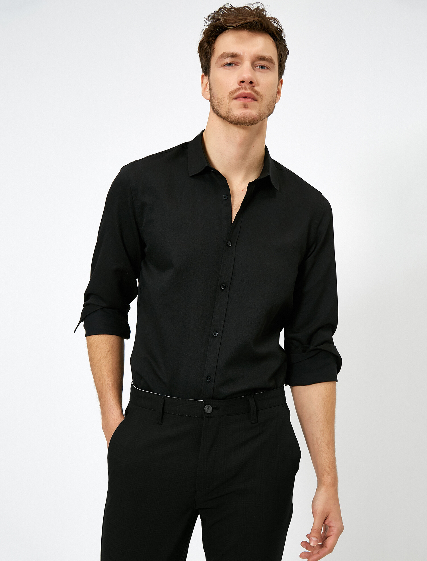 

Рубашка Koton 0YAM69204NW-999 XL Black