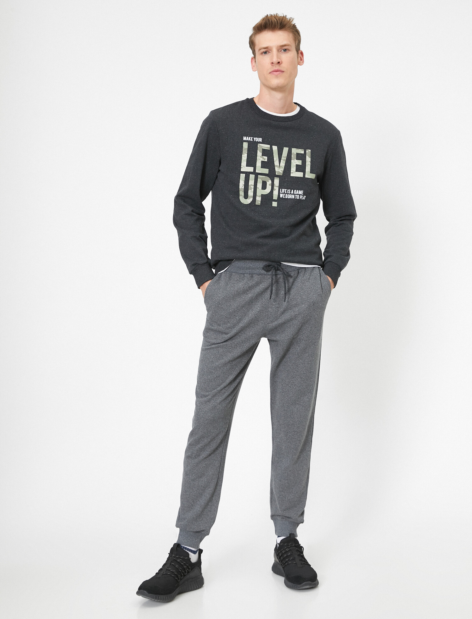 

Свитшот Koton 0YAM41830LK-027 XL Grey