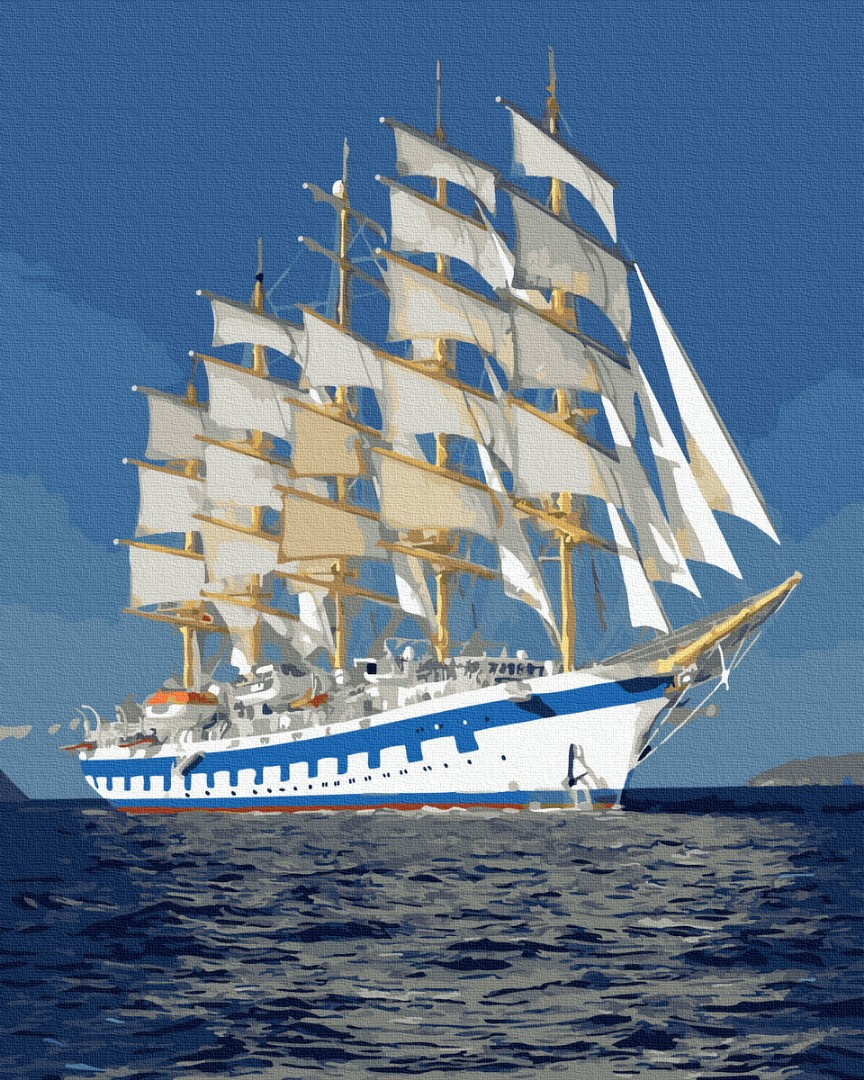 

Картина по номерам - Парусник BrushMe 40*50см. (GX33066)