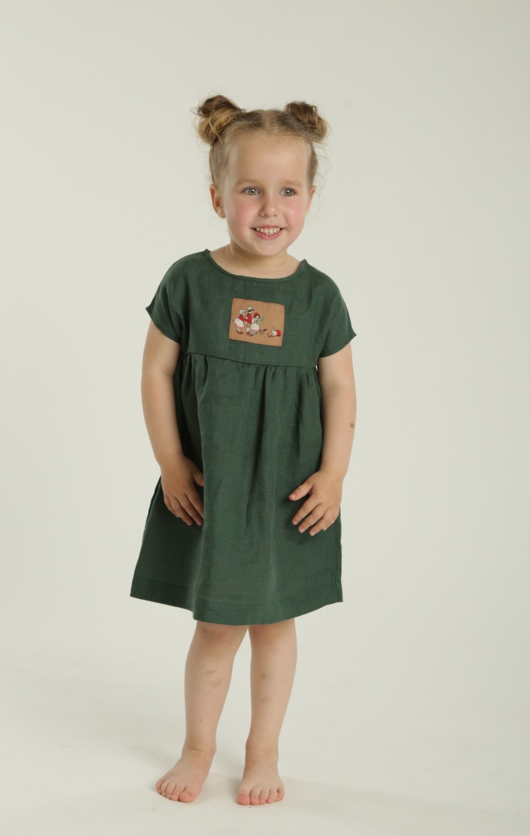

Платье из льна Blackduckindark LinenGreen р.80 темно-зелёное (SS03-39-08-090)