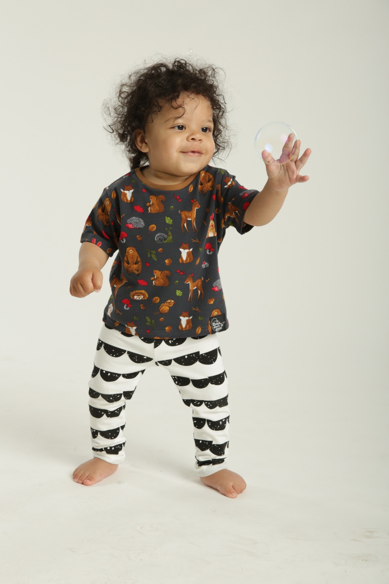 

Футболка Blackduckindark Forest friends р.116 серая (SS03-44-20-086)