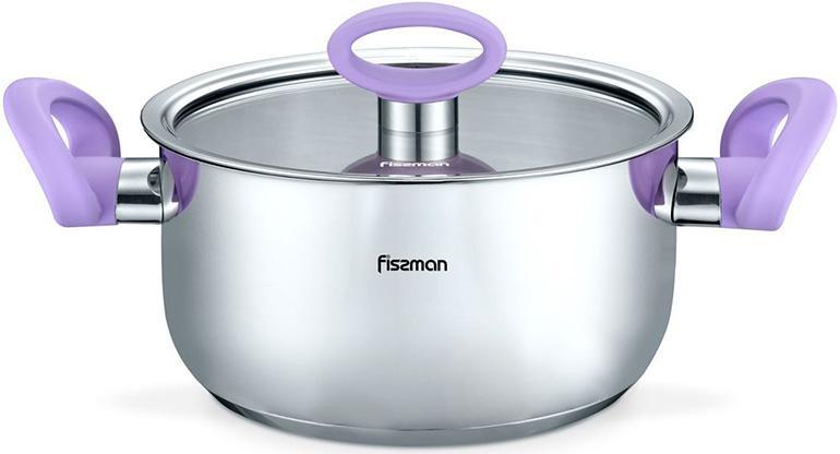 

Кастрюля Fissman Veronica 6.1л с бакелитовыми ручками