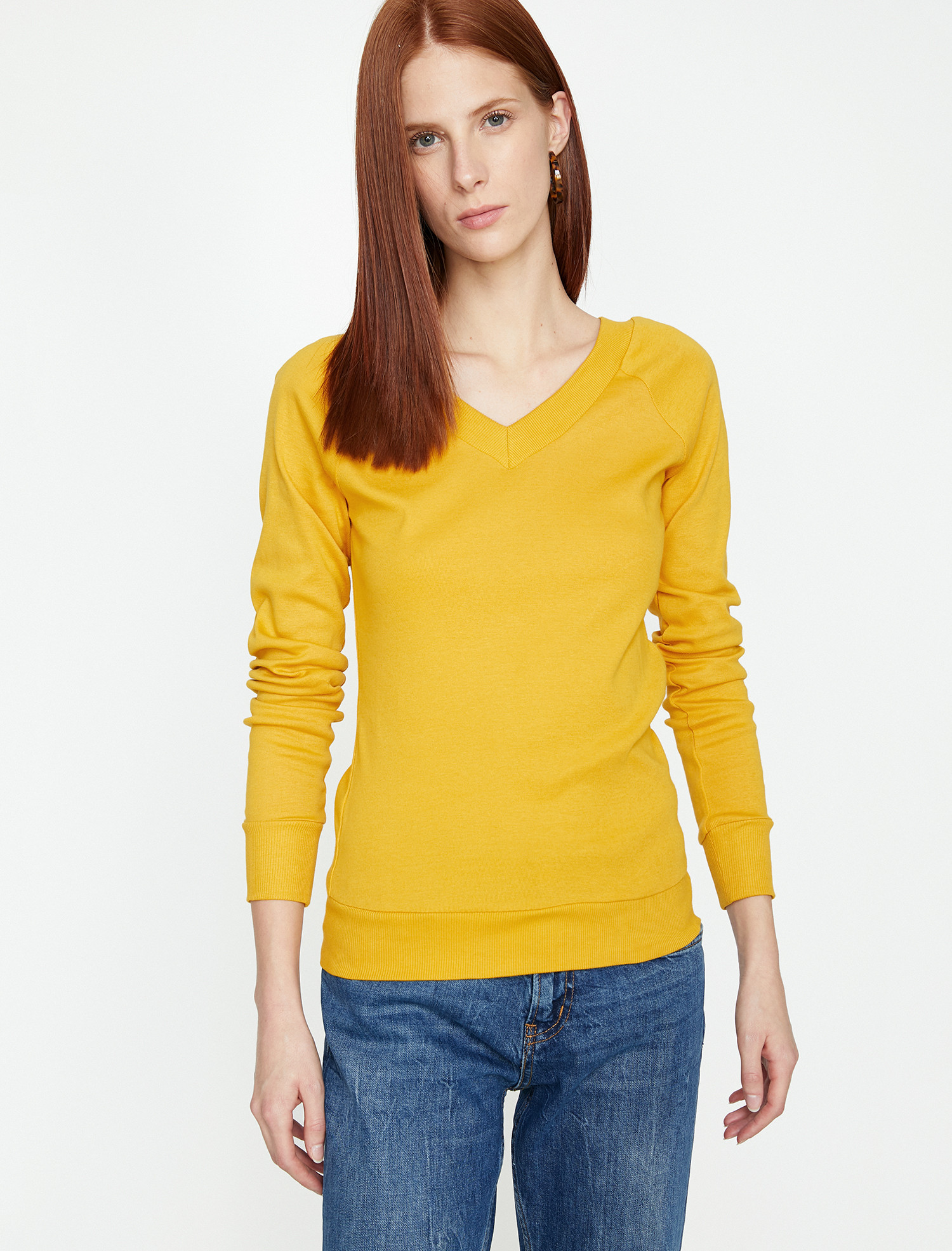 

Свитшот Koton 9KTK12608SK-180  Mustard, Свитшот Koton 9KTK12608SK-180 XL Mustard