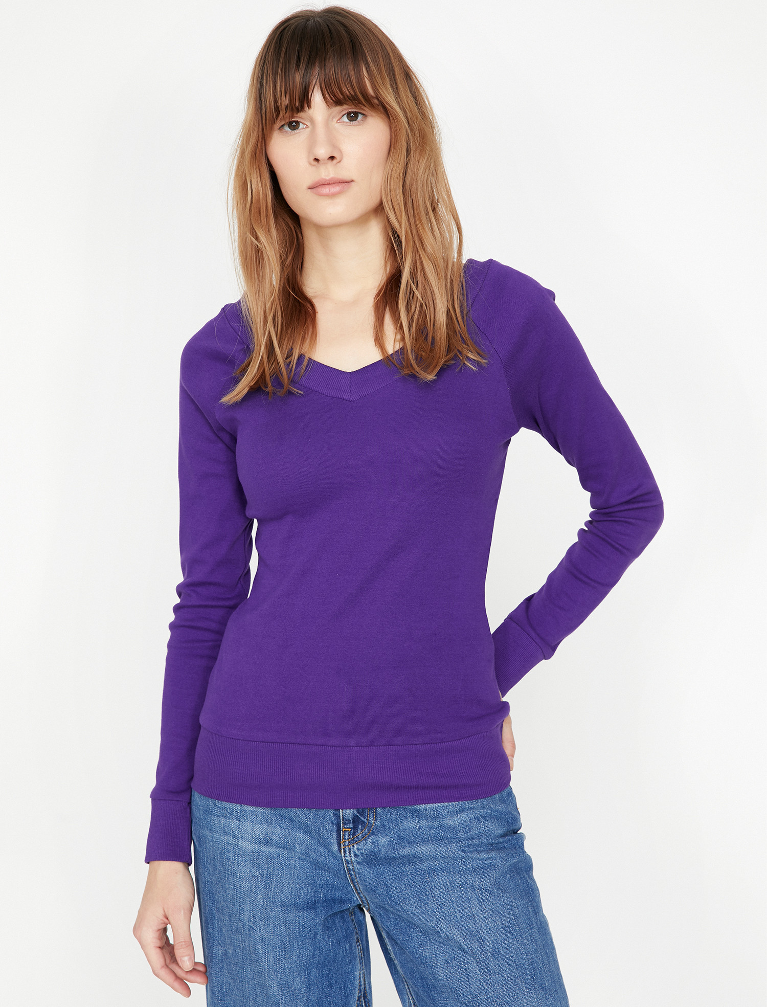 

Свитшот Koton 9KTK12608SK-376 S Aubergine