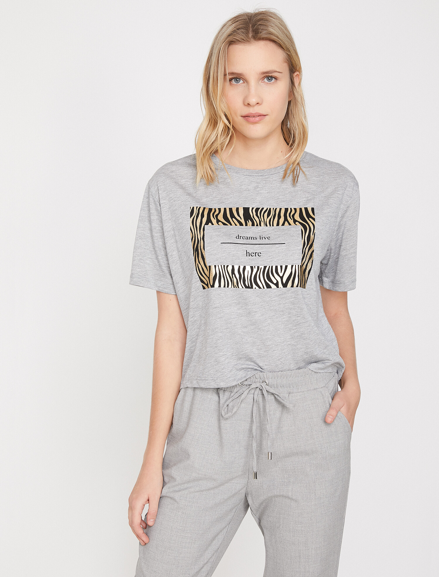 

Футболка Koton 9YAK13796GK-027 XXL Grey