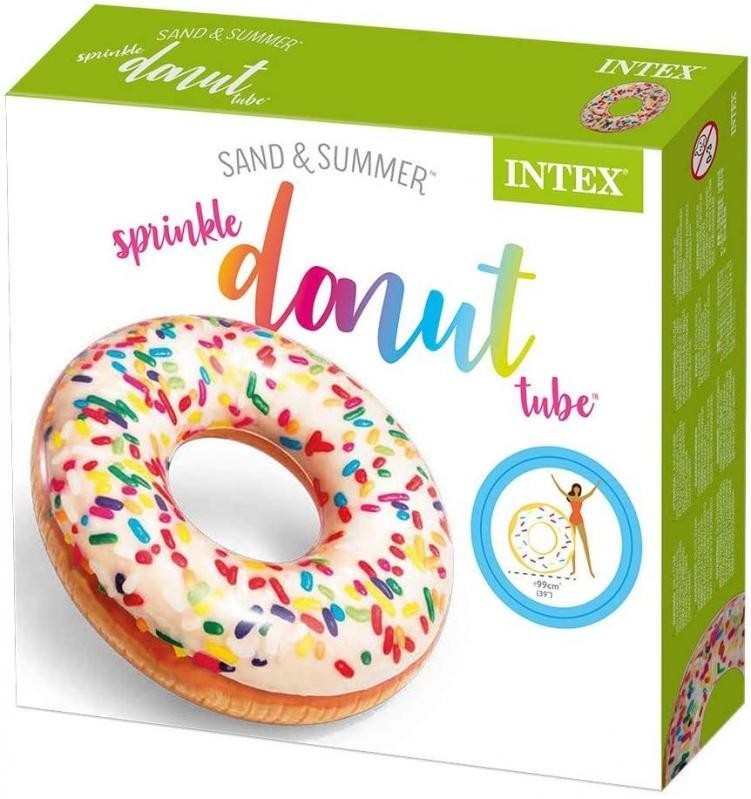 

Круг надувной Intex Пончик 99 см.