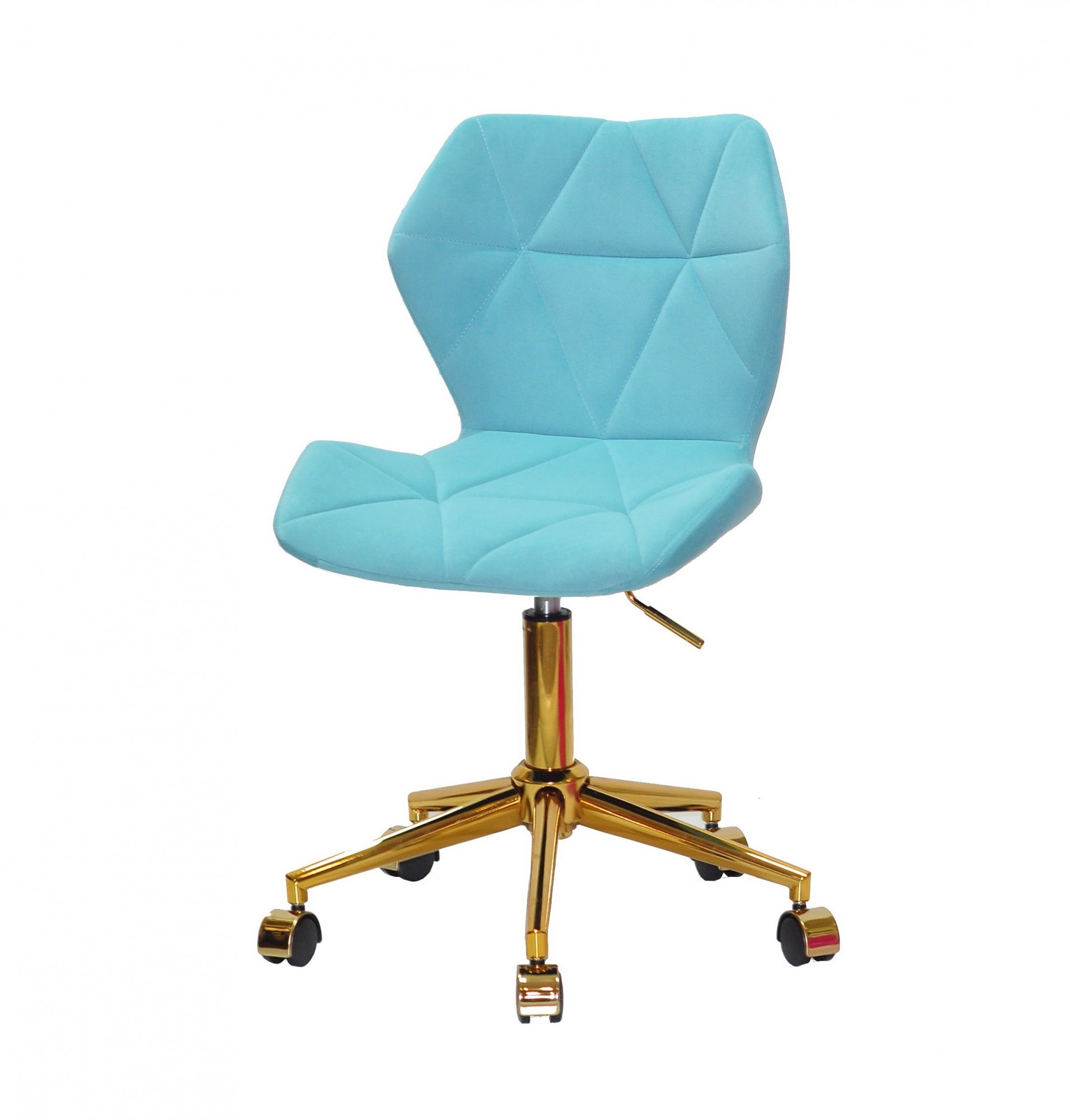 

Стул офисный на золотой хрестовине Onder Mebli TORINO Б-Т ГОЛУБОЙ В-1019 GD - MODERN OFFICE