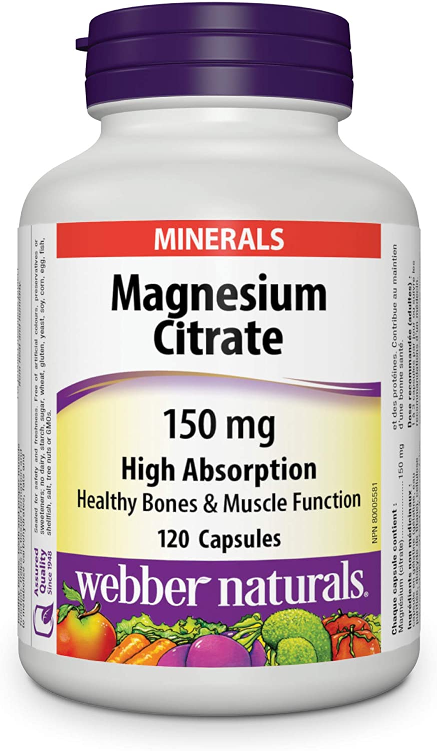 

Витамины Webber Naturals Magnesium Citrate 120 капсул (4384303436)