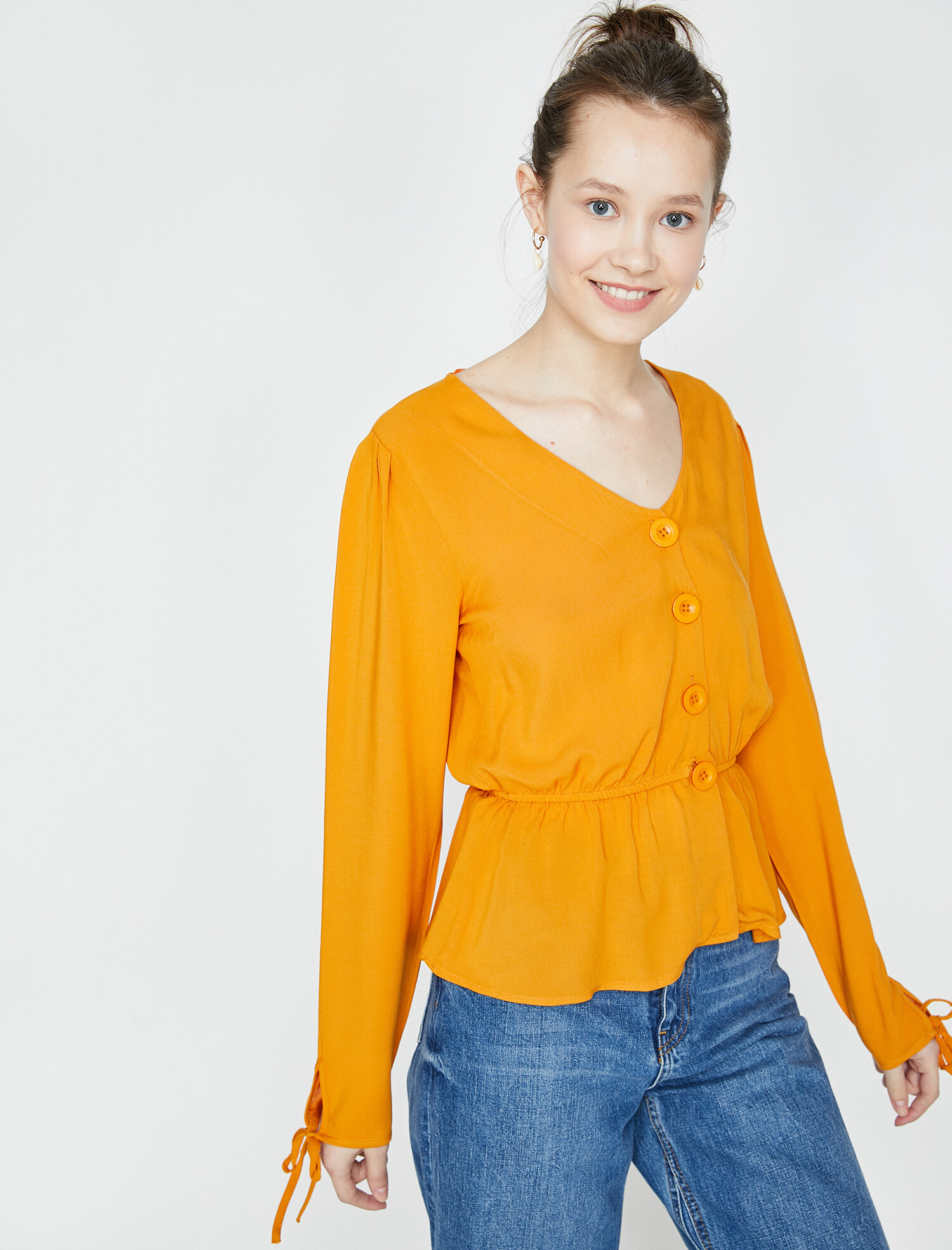 

Блузка Koton 9YAL68295IW-159  Mustard, Блузка Koton 9YAL68295IW-159 36 Mustard