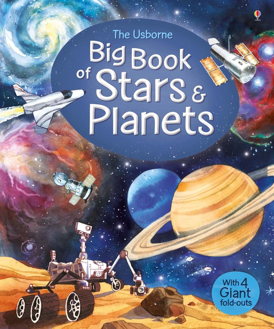 

Детская книга Usborne Усборн Большая книга звезд и планет, англ. язык (9781474921022)