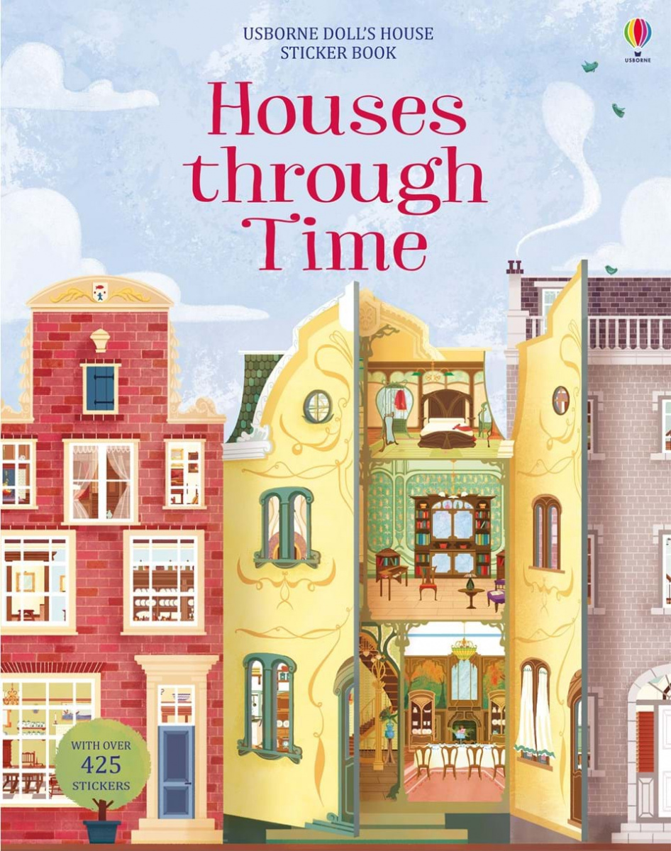 

Книга с наклейками Usborne Усборн Дома сквозь время, англ. язык (9781474936651)