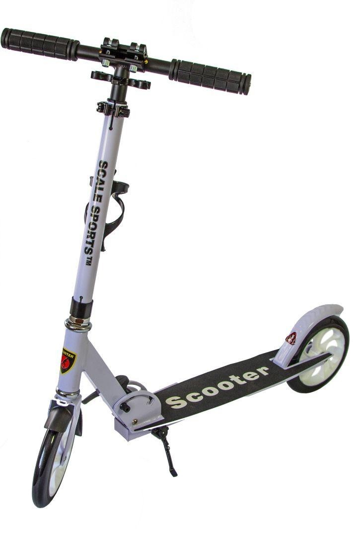 

Самокат двухколесный Scale Sports SS-05 белый ножной тормоз (734395312)