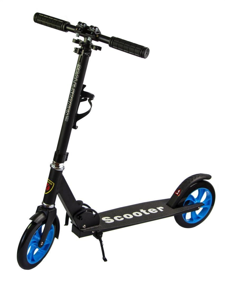 

Самокат двухколесный Scale Sports SS-05 черный ножной тормоз (1250047615)