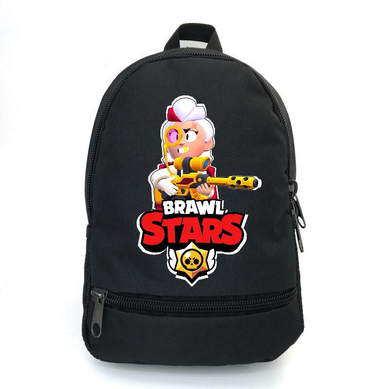 

Рюкзак повседневный городской прогулочный Бравл Старс Белль (Brawl Stars -08) черный