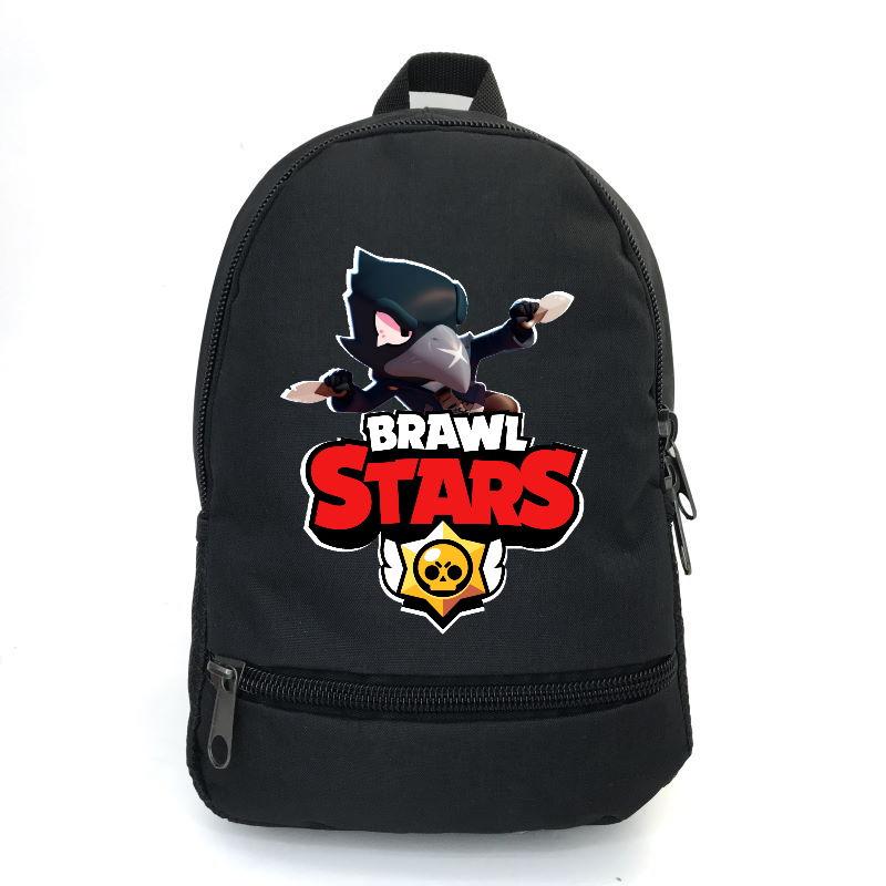 

Рюкзак повседневный городской прогулочный Бравл Старс Ворон (Brawl Stars -013) черный