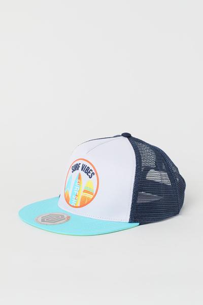 

Кепка с рисунком H&M 110/128 (51-53) Белый/Surf Vibes
