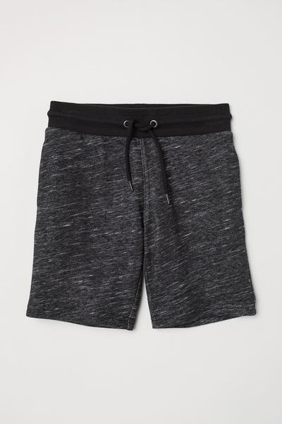 

Байковые шорты H&M 92 (90/50) Черный меланж