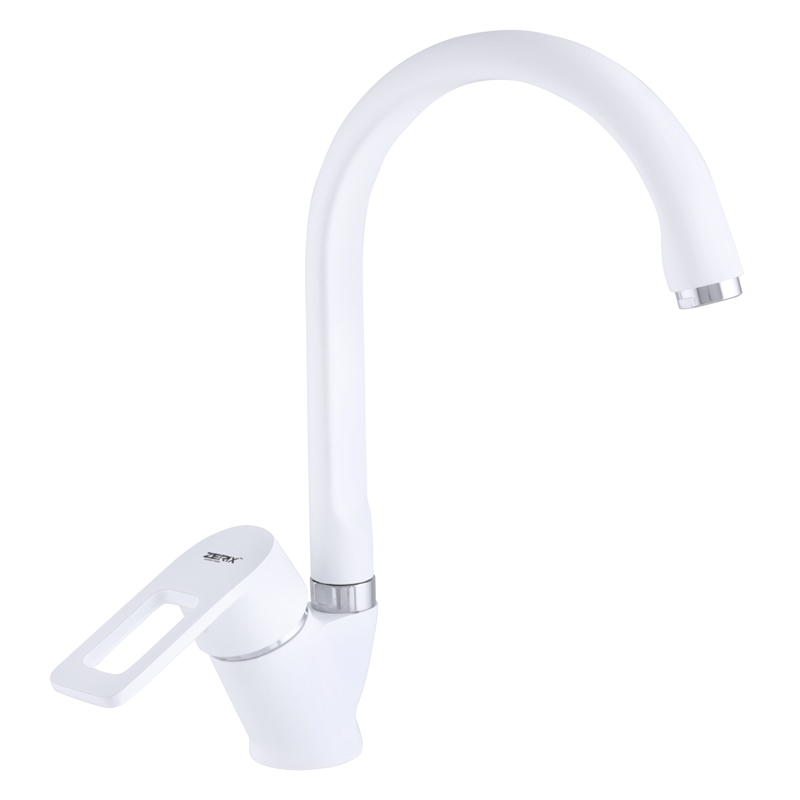 

Смеситель для раковины ZERIX Z5130-7 белый (ZMSH-5556802)