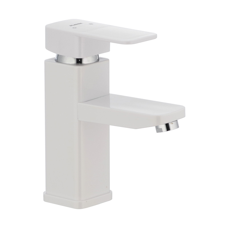 

Смеситель для умывальника PLAMIX Kub-001 белый (ZMSH-5557194)