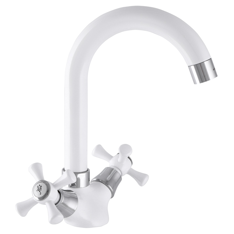 

Смеситель для раковины белый MIXXUS Omega 275 (ZMSH-5556970)