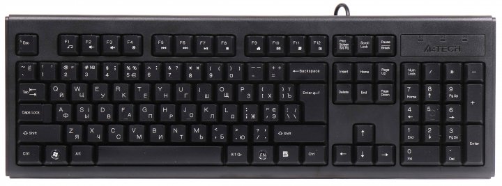

Клавиатура проводная A4Tech KM-720 USB Black