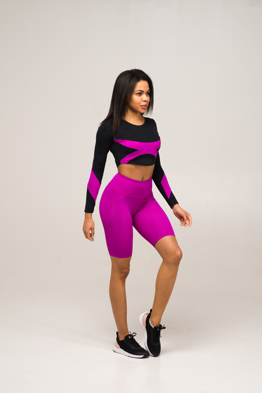 

Женские спортивные шорты-велосипедки Asalart Bicycle Long Violet M Фиолетовый 556790