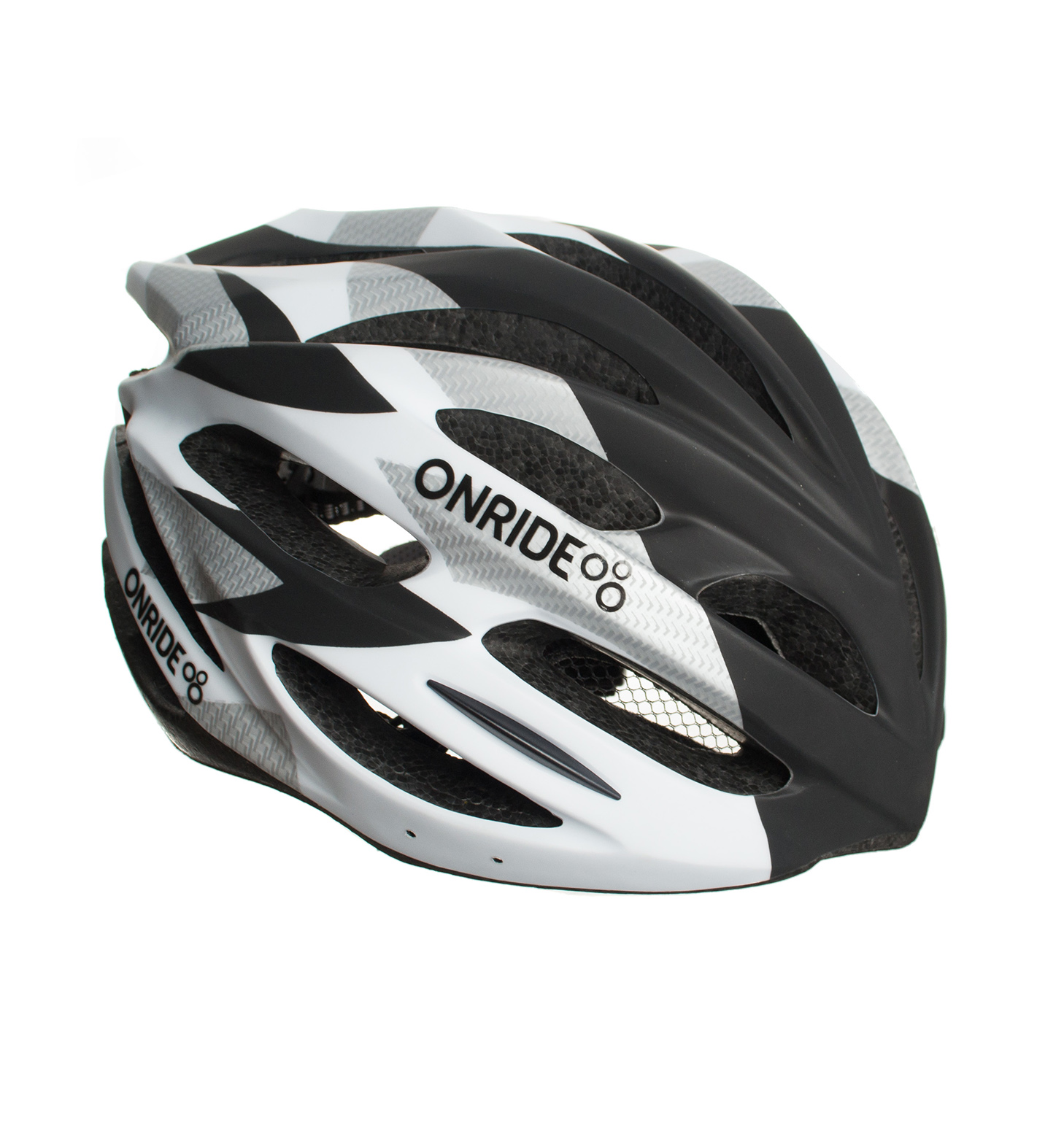 

Шолом велосипедний ONRIDE Grip M 55-58 Білий з чорним
