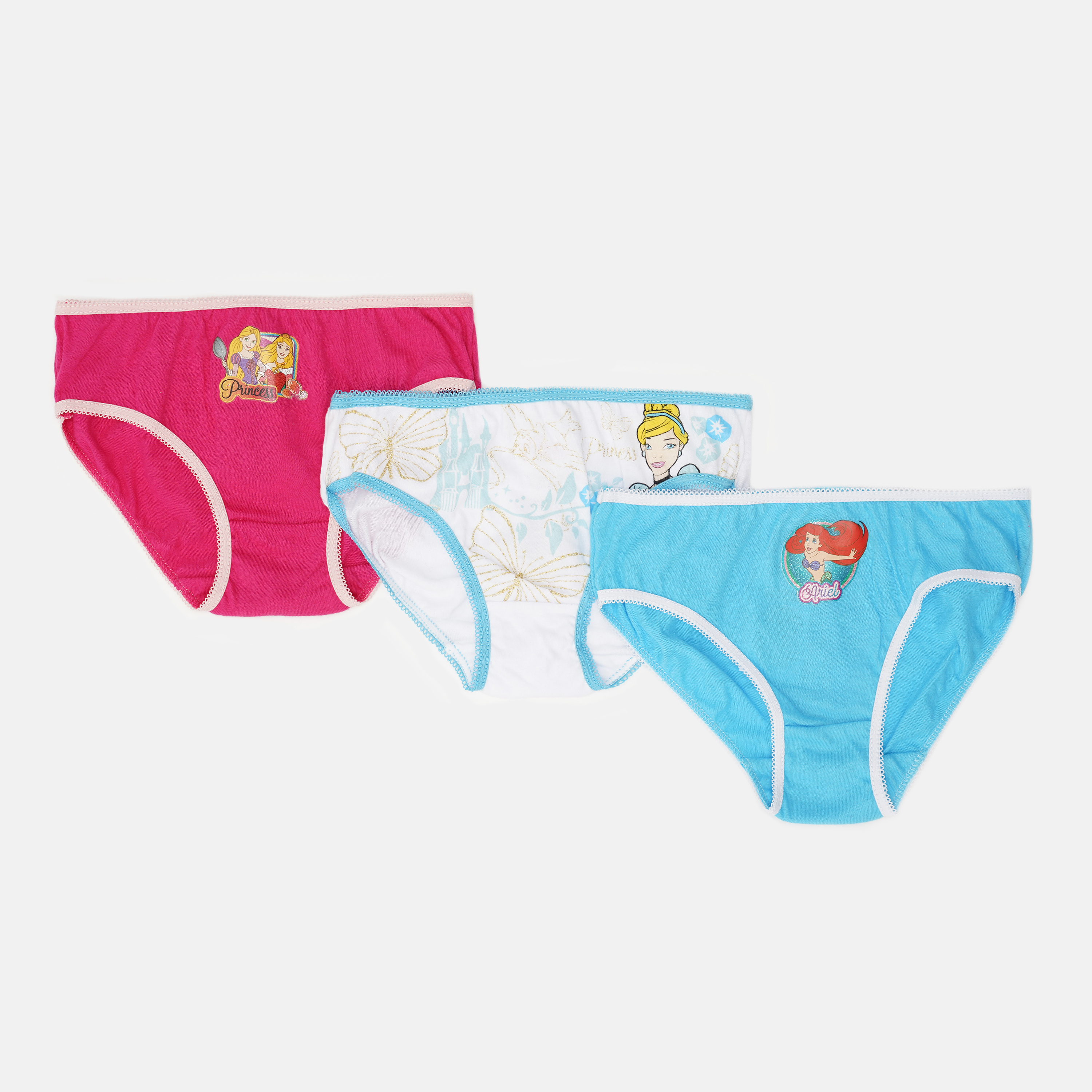 

Трусики Disney Princesse UE3027 116-128 см 3 шт Белый/Голубой/Розовый