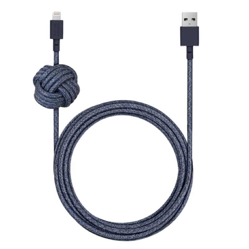 

Кабель Native Union Lightning to USB Night Cable Indigo 3 m (NCABLE-L-IND-NP)