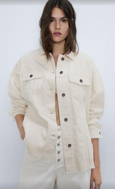 

Куртка Zara оверсайз XS бежевая