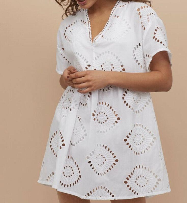 

Платье H&M оверсайз S белое