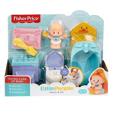 

Игровой набор "Уход за малышом", ванная комната - Fisher-Price Little People (20-982878)