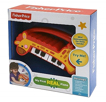 

Детское мини-пианино "Музыкальный жирафик", 10 клавиш - Fisher-Price (20-931347)