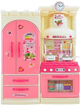 

Игровой набор со светом и звуком "Симпатичная кухня", розовая - Shantou (20-980702)