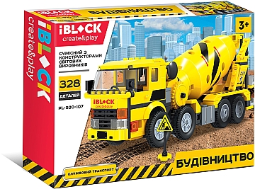 

Игрушка-конструктор "Стройка. Строительная техника", 328 деталей - Iblock (20-980417)