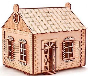 

УЦЕНКА Механический 3D-пазл "Деревенский домик" - Wood Trick * (20-973679)