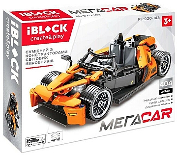 

Конструктор "МегаCar", 404 детали - Iblock (20-966996)