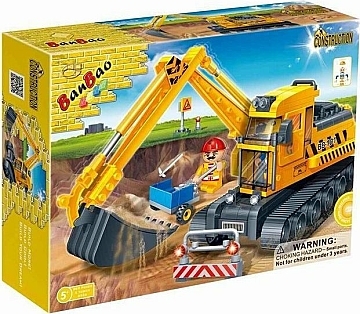

Конструктор "Строительная техника. Экскаватор", 262 детали - Banbao (20-998026)
