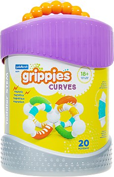 

Магнитный конструктор Grippies Curves, 20 деталей - Guidecraft (20-612428)