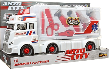 

Детский конструктор на шурупах "Скорая помощь", KB 041 - Limo Toy (20-994912)
