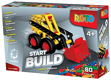 

Конструктор "Бульдозер", 80 деталей - Roto (20-635434)