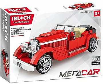 

Конструктор "Ретро автомобиль", 318 деталей - Iblock (20-966938)