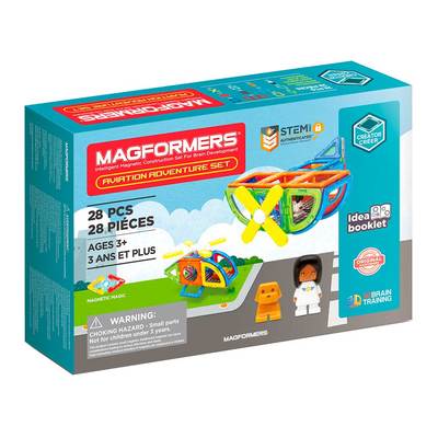 

Магнитный конструктор Magformers Путешествие на самолете 28 элементов (703015) (10-559305)