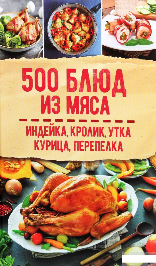 

500 блюд из мяса. Индейка, кролик, утка, курица, перепёлка (1266016)