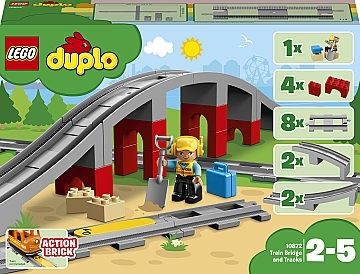

Конструктор "Железнодорожный мост и рельсы", 10872 - LEGO DUPLO (20-601008)