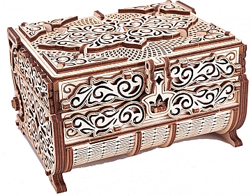 

Механический 3D-пазл "Шкатулка с кристаллами Swarovski" - Wood Trick (20-941787)