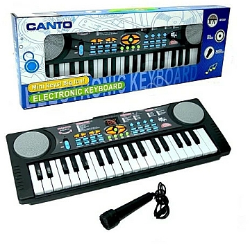 

Синтезатор детский, 37 клавиш, с микрофоном и радио - Qunxing Toys (20-985800)