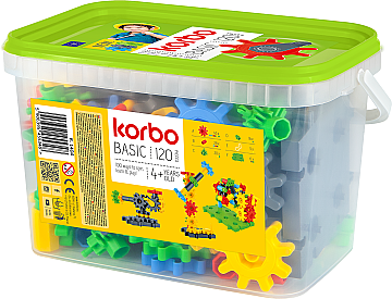 

Набор для творческого конструирования "Basic", 120 деталей - Korbo (20-736238)